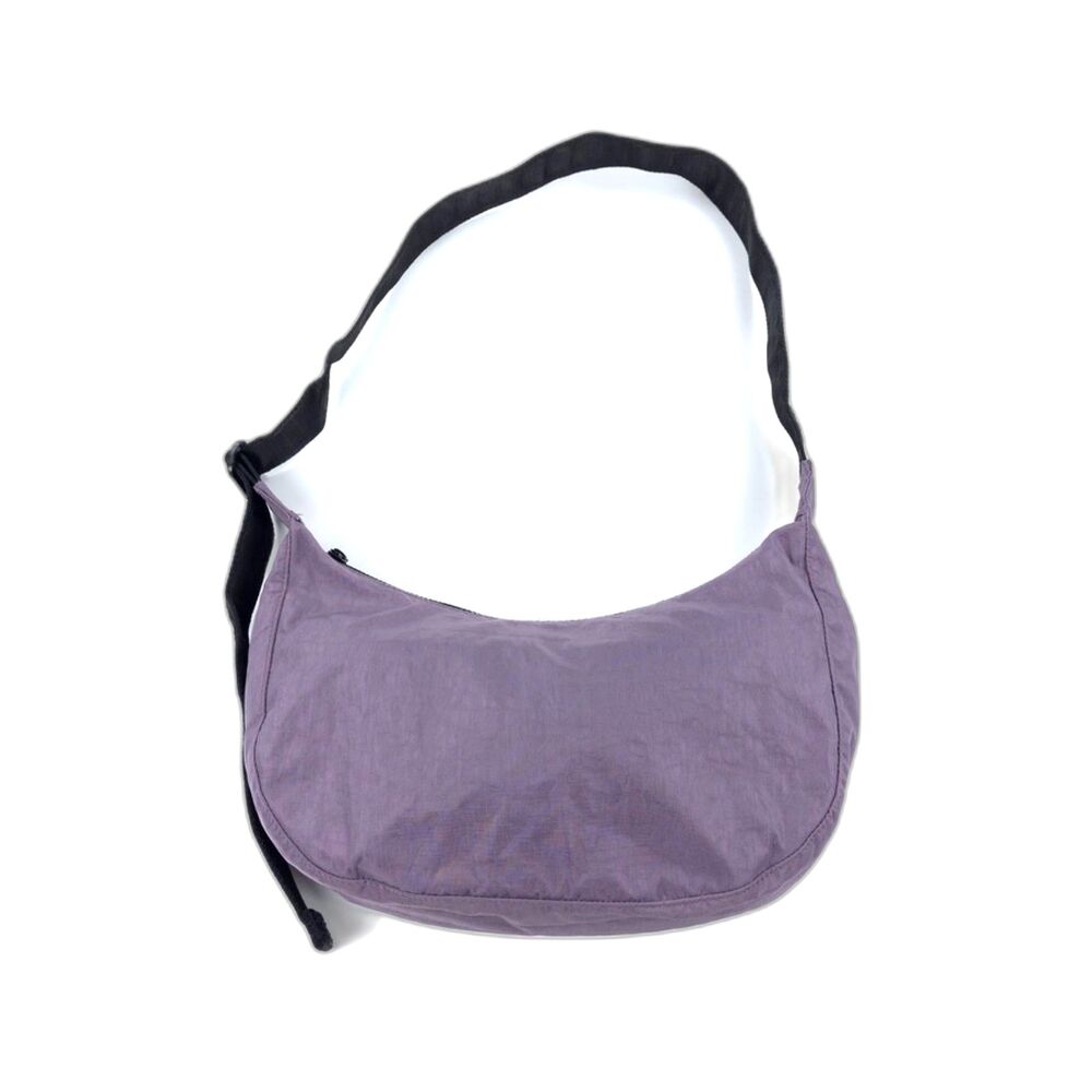 BAGGU Medium Nylon Crescent Bag Violet Minimal Boho Athleisure Sporty Clean Girl